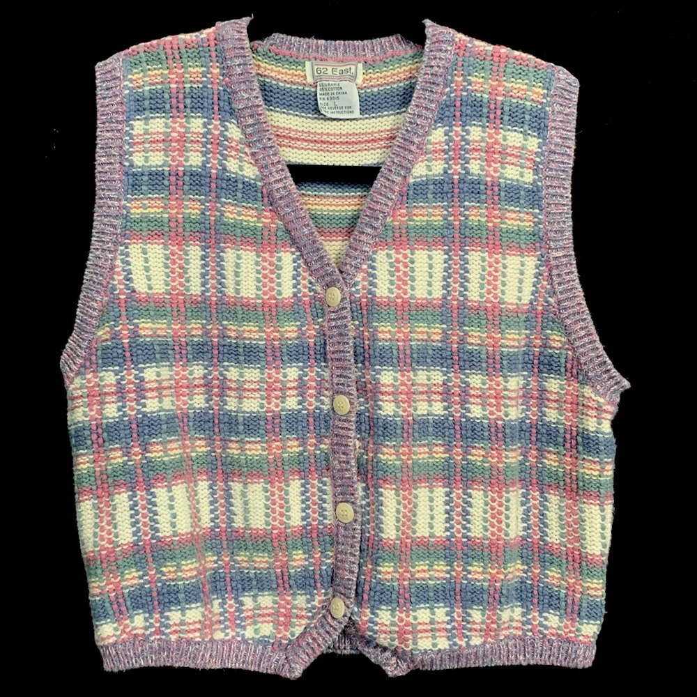 62 East Vintage Knit Sweater Vest
